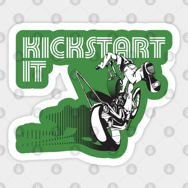 Kickstart IT Sticker by the_vtwins